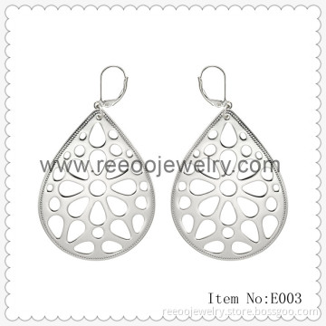 Teardrop Sterling Silver Earrings, Ear Studs 925 Jewelry